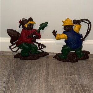 Sexton Painted Metal BoyFishermen Set 1970